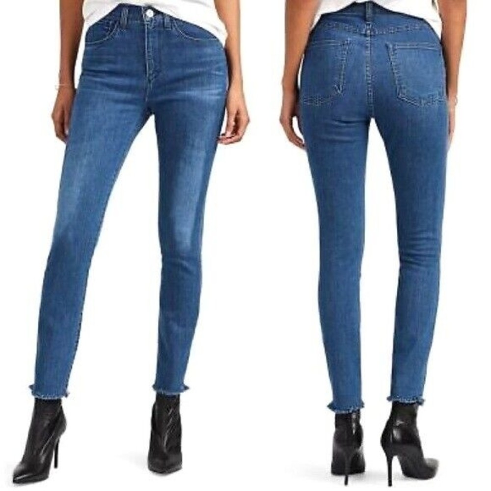 3x1 Raw Hem Jeans - DK Blue - Size 25